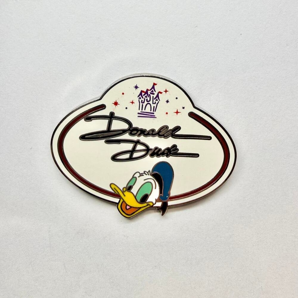 Disneyland Donald Duck Name Tag